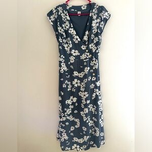 GAP Floral Wrap Button Dress Women’s Sz 8
